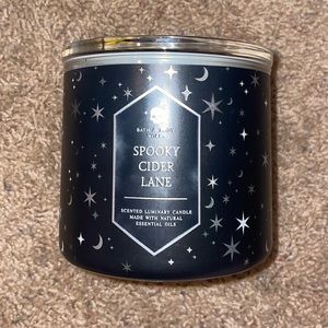 Spooky cider lane candle